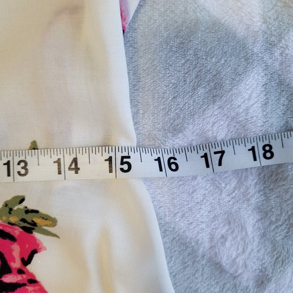 Floral Spring Sundress, Bohemian Summer Dress, Button down Dress, Size L - Picture 4 of 8